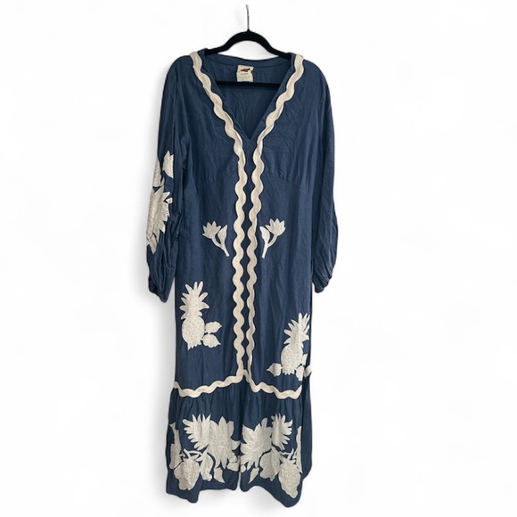 FARM Rio Blue and White Maxi Dress - Picture 4 of 4